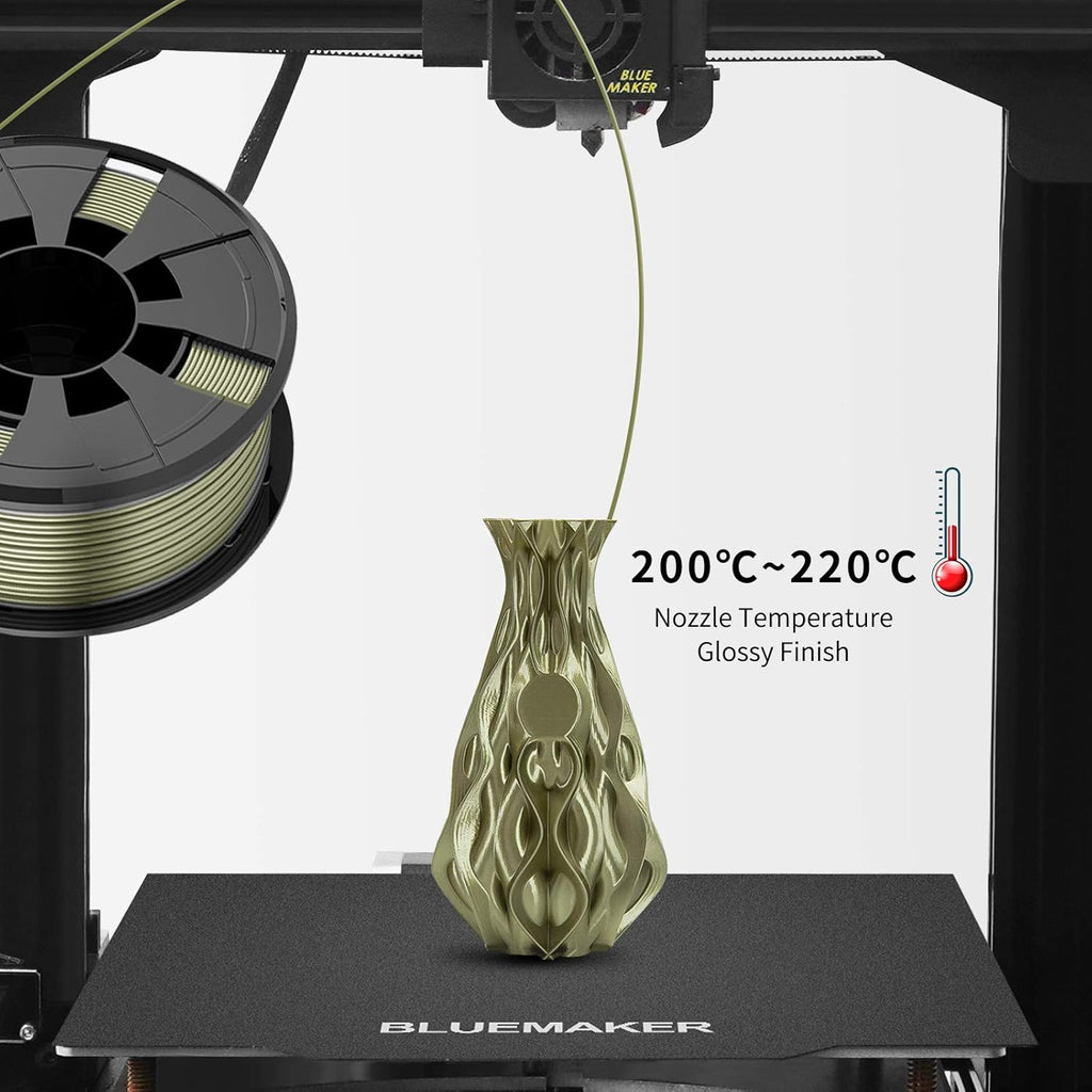 PLA Filament Bundle for 3D Printers, 1.75Mm 250G, 4 Color Pack, Widely Compatible for FDM 3D Printer-Gold, Silver, Copper, Bronze