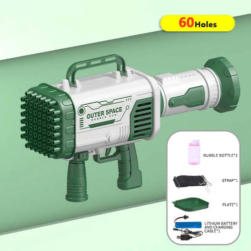 60-Hole Super Rocket Bubble Machine