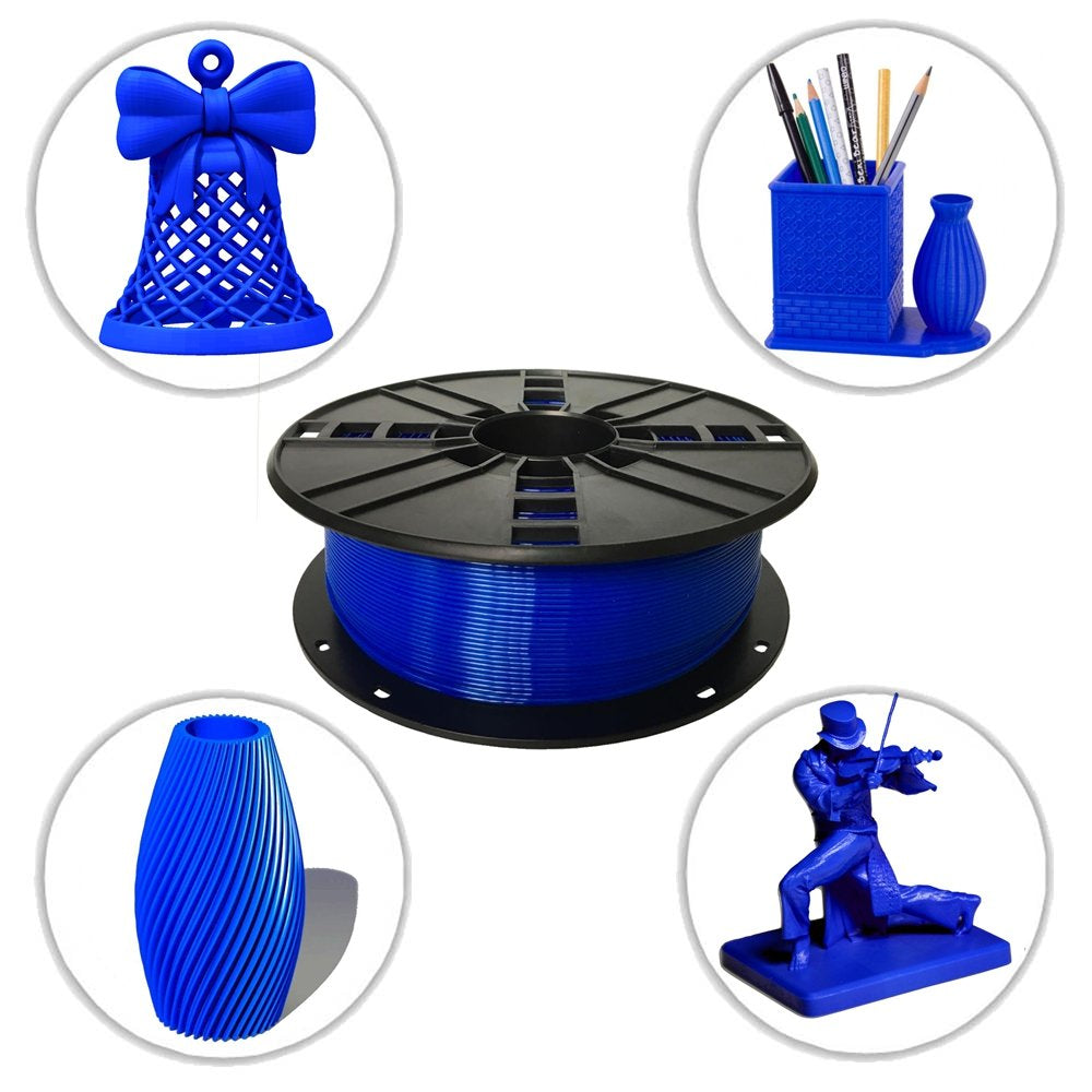 ABS Filament 1.75Mm, Blue ABS 3D Printer Filament, 1Kg Spool(2.2Lbs), Dimensional Accuracy +/- 0.03Mm, Fit FDM 3D Printer and 3D Pen