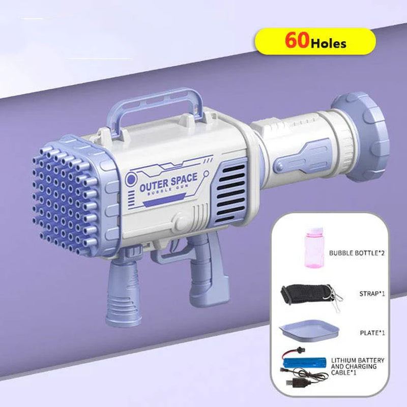 60-Hole Super Rocket Bubble Machine